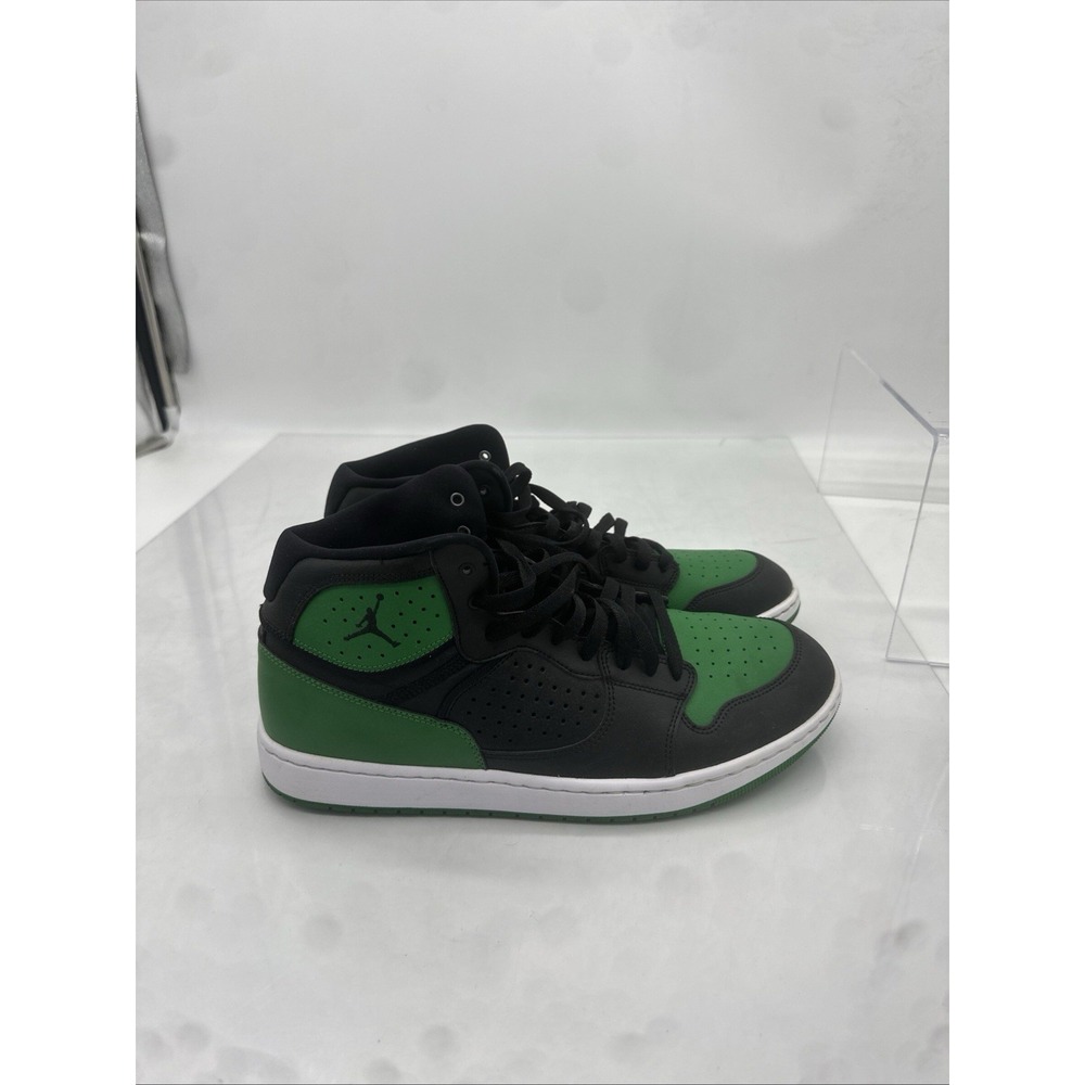 Nike Air Jordan Access Black/Aloe Verde Green/White AR3762-013 sz 12